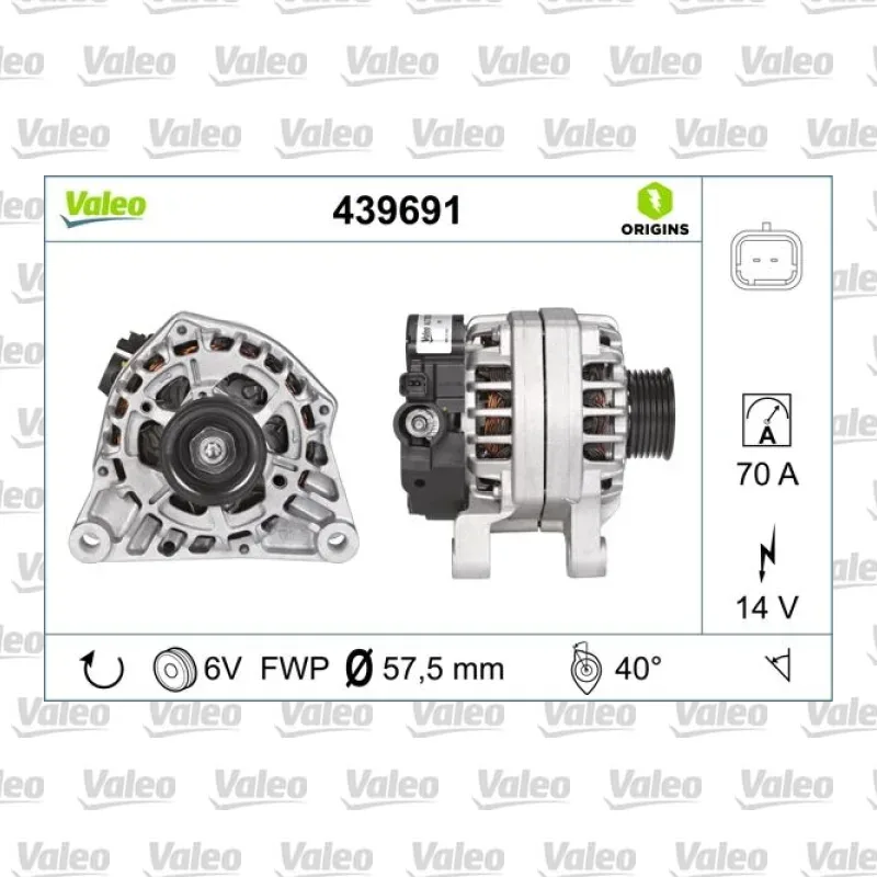 Alternatör VALEO 439691 – Peugeot / Citroen