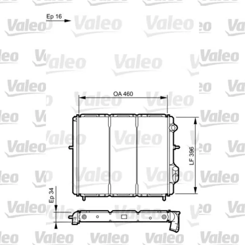 Renault Clio 1.9 Su Radyatörü – VALEO 730183