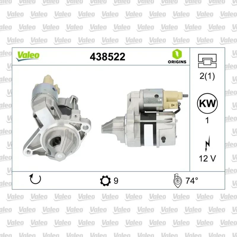 Toyota Yaris 1.0 Marş Dinamosu – VALEO 438522