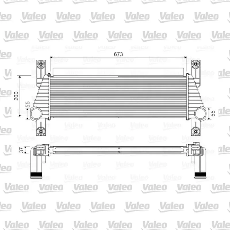 Turbo Radyatörü VALEO 818352 – Ford Ranger 2.2 TDCi / 3.2 TDCi