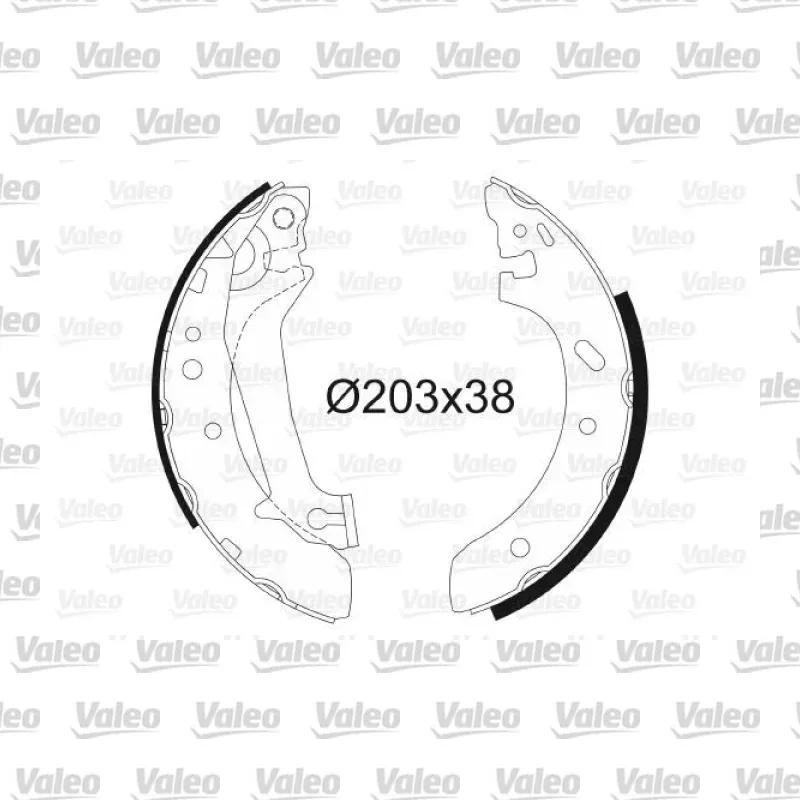 Fren Pabuçlu Balata Arka VALEO 562632 – Ford Fiesta