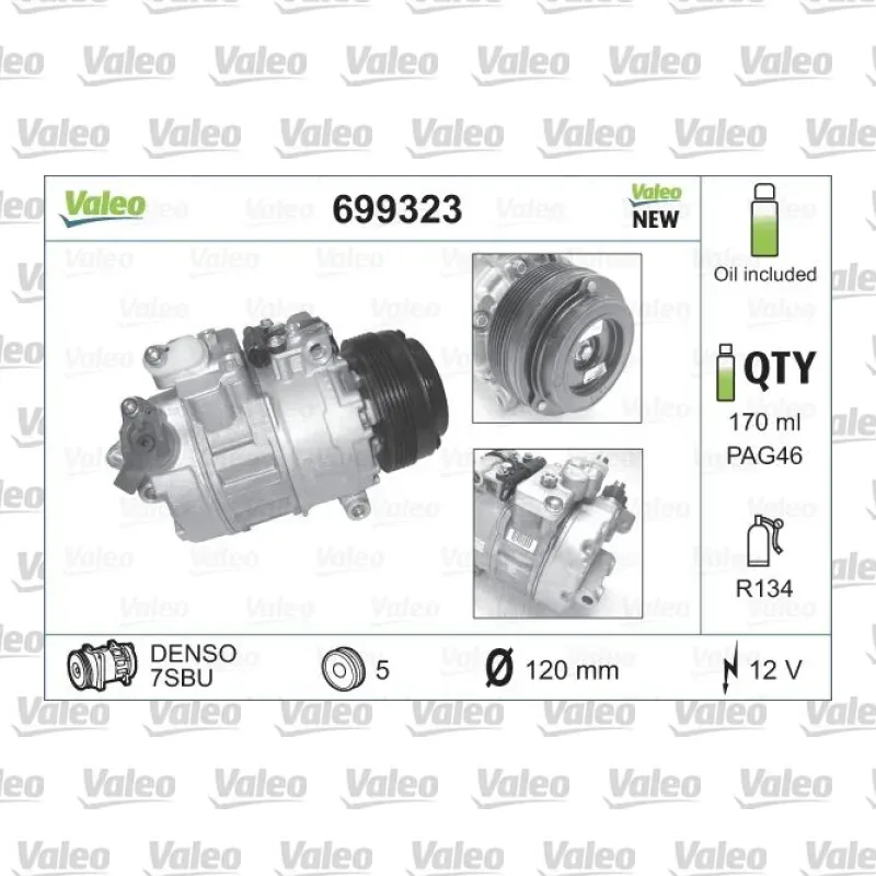 Klima Kompresörü VALEO 699323 – BMW 320i