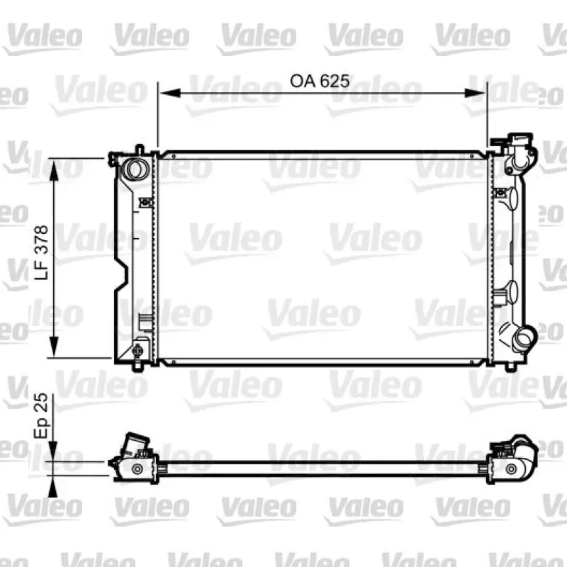 Toyota Corolla 1.4 D Su Radyatörü – VALEO 735567