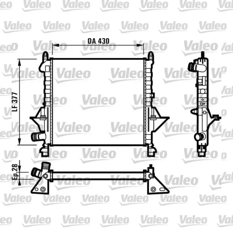Renault Twingo 1.2 Su Radyatörü – VALEO 731552