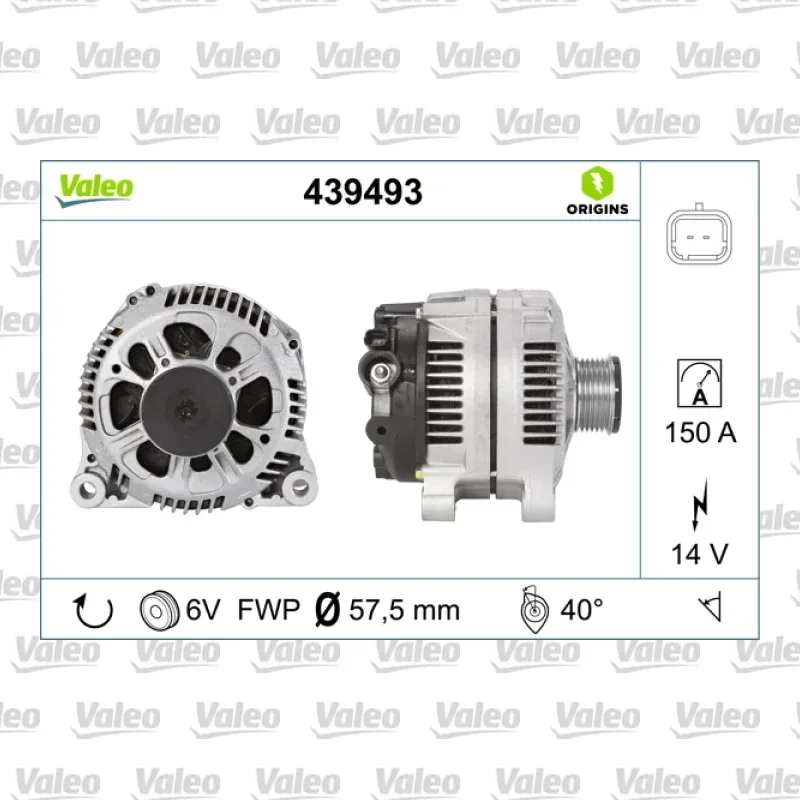 Alternatör VALEO 439493 – Peugeot / Citroen