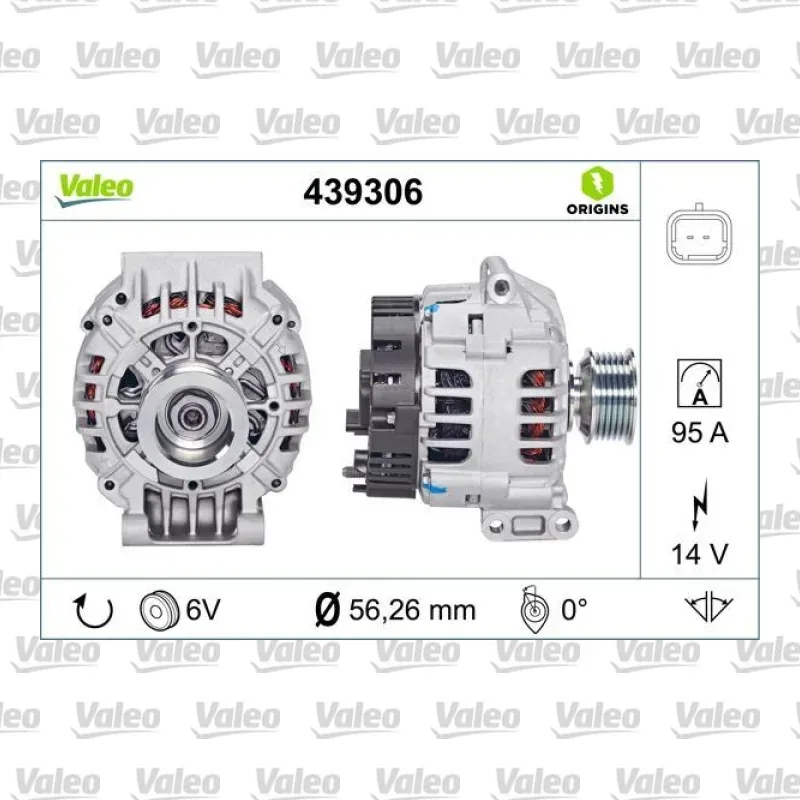 Alternatör VALEO 439306 – Renault / Dacia