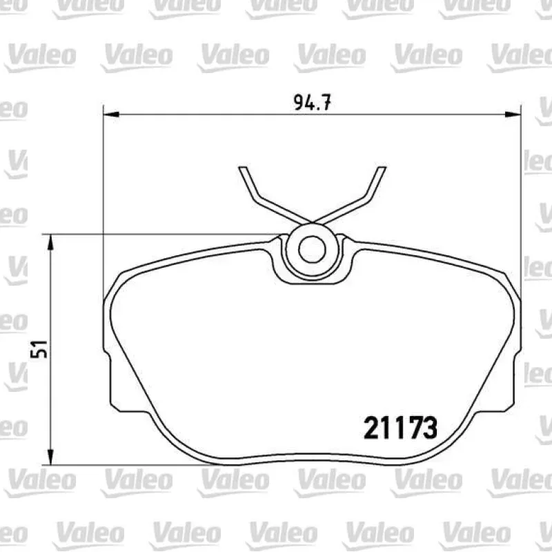 Fren Disk Balata Ön VALEO 670237 – BMW 318i / 316i