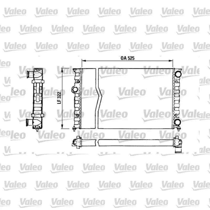 Su Radyatörü VALEO 730505 – Volkswagen Golf 1.8 / 2.0