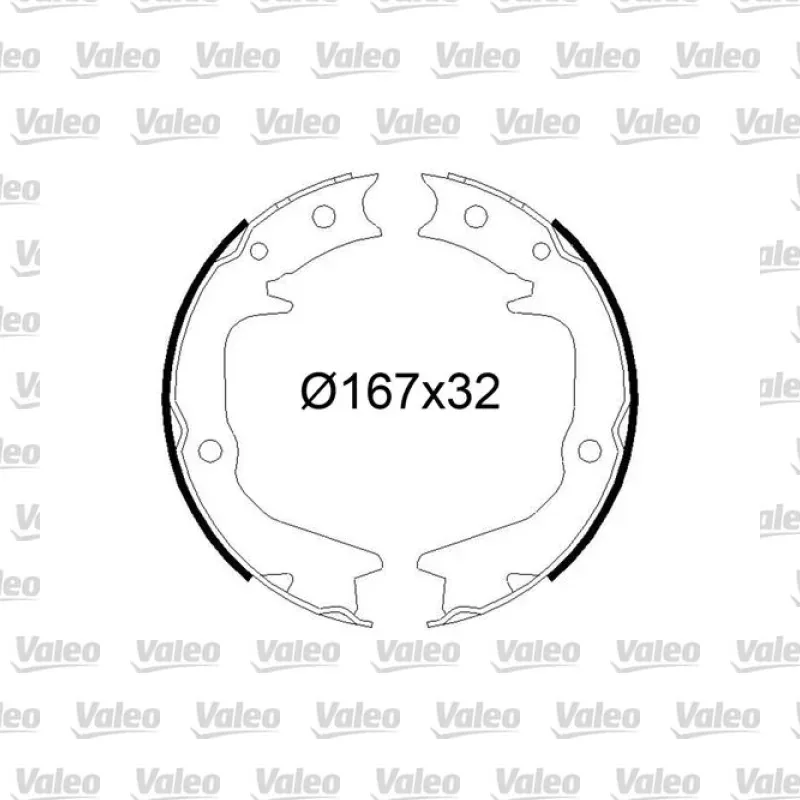 Fren Pabuçlu Balata Arka VALEO 564248 – Mitsubishi Lancer / Carisma