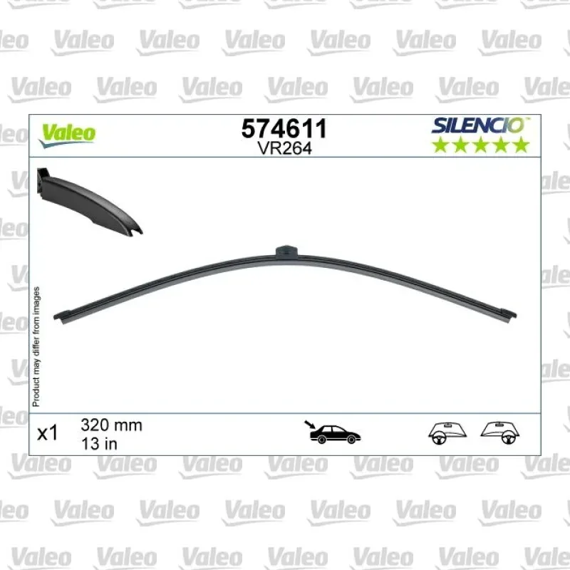 Silecek Süpürgesi Arka 330 mm - 13 inç VALEO 574611
