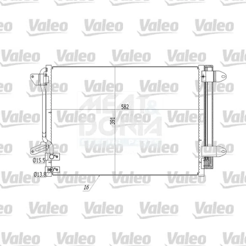 Klima Radyatörü VALEO 860085 – Volkswagen Jetta / Beetle