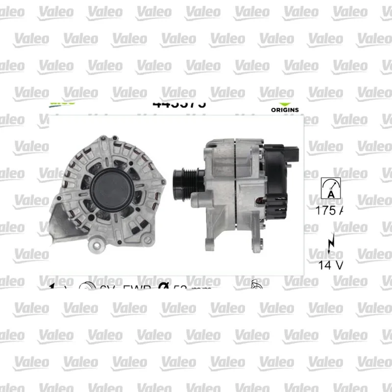 Alternatör VALEO 443375 – Mercedes-Benz C 200