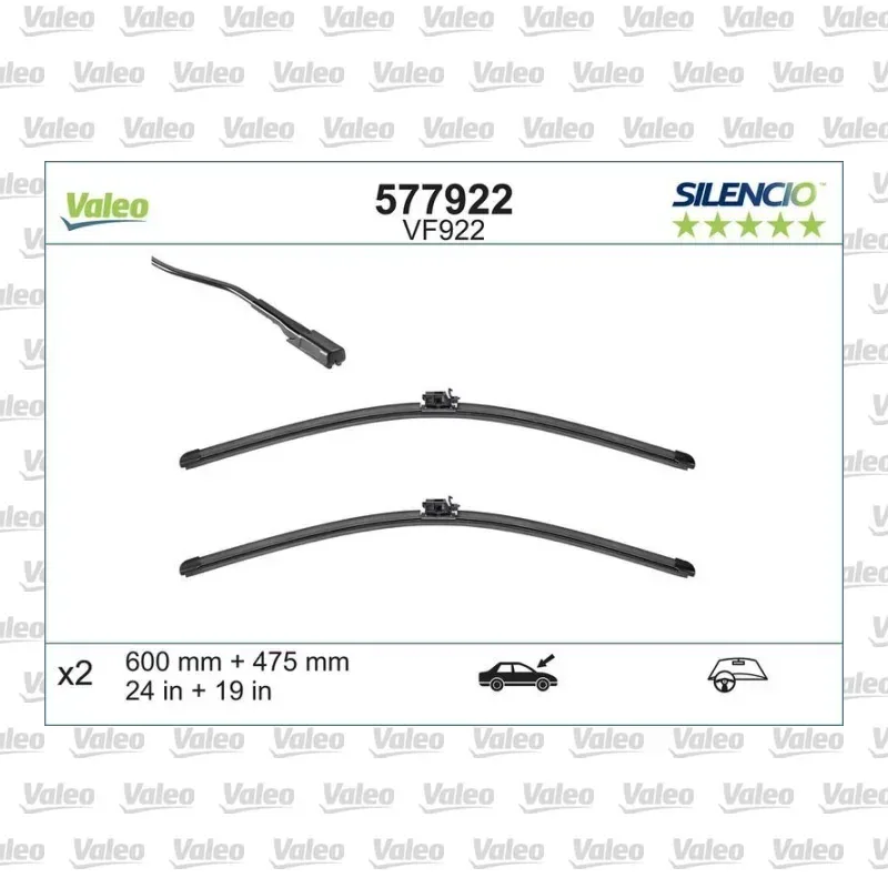 Silecek Süpürgesi Ön VALEO 577922 – Mercedes-Benz A 180
