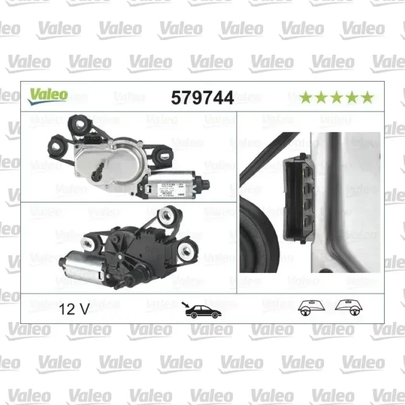 Silecek Mekanizma Motoru Arka VALEO 579744 – Seat Leon / Toledo