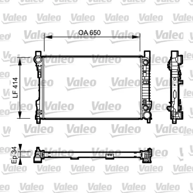 Su Radyatörü VALEO 732743 – Mercedes-Benz C 200