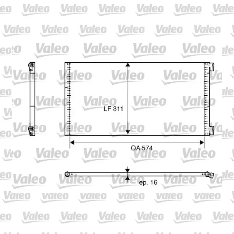 Fiat Punto 1.2 Klima Radyatörü – VALEO 817684