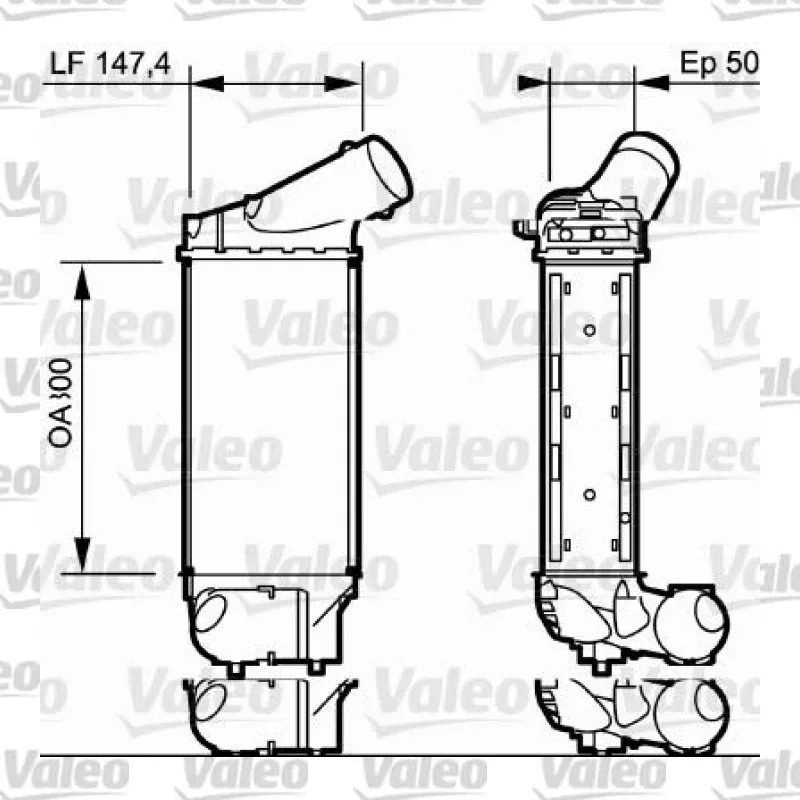 Turbo Radyatörü VALEO 818836 – Peugeot / Citroen