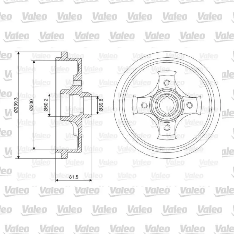 Kampana Arka Sağ veya Sol VALEO 237049 – Volkswagen / Seat