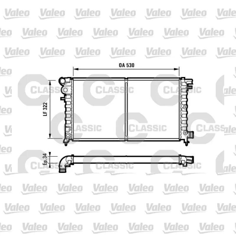 Su Radyatörü VALEO 231530