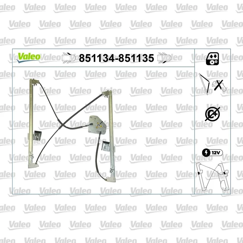 Cam Krikosu Ön Sağ VALEO 851135 – Mercedes-Benz Vito / Viano