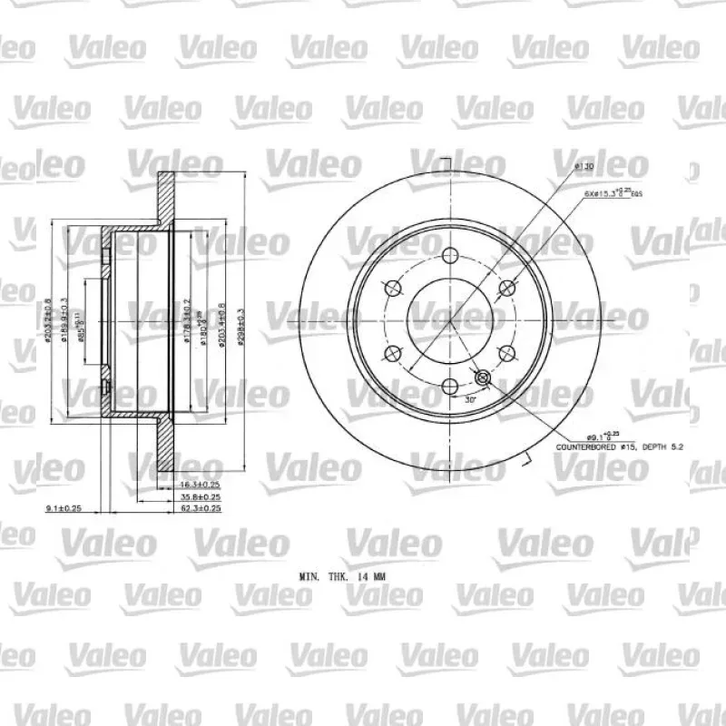 Fren Disk Ayna Arka Sağ ve Sol VALEO 187142 – Mercedes-Benz Sprinter
