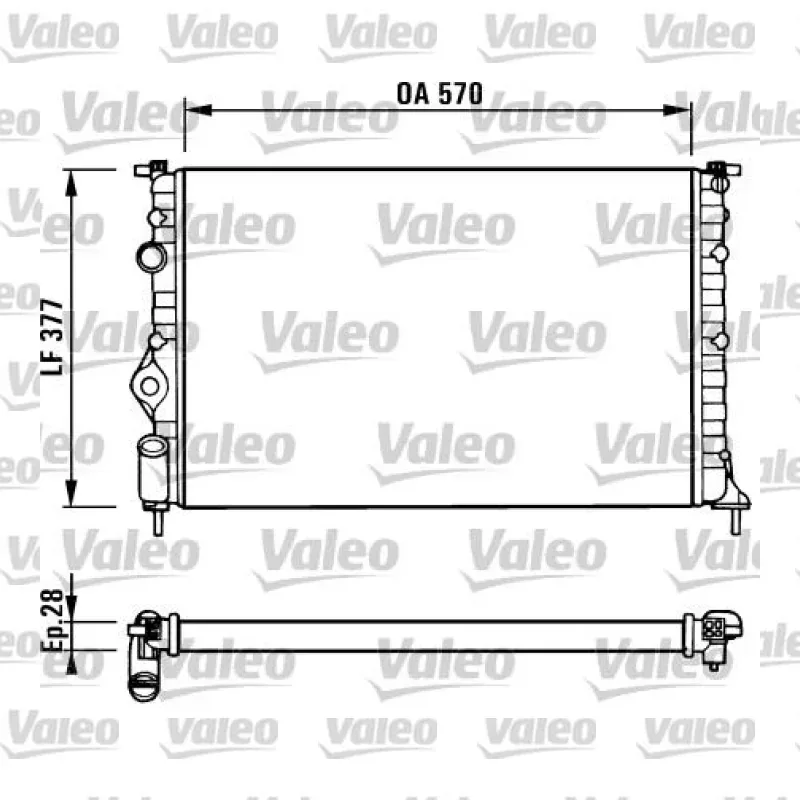 Su Radyatörü VALEO 731379 – Renault Megane / Scenic