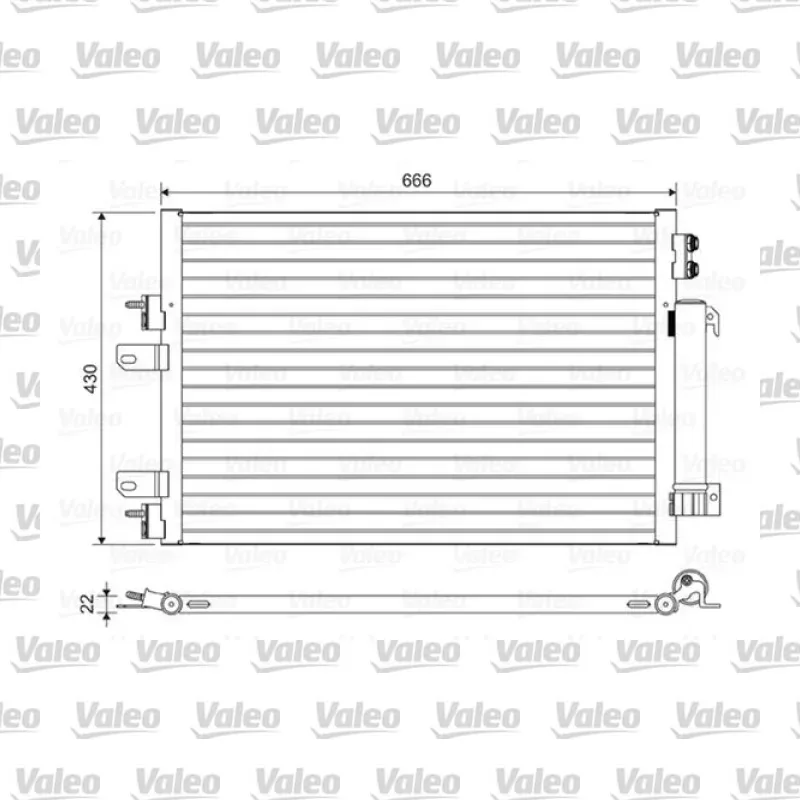Klima Radyatörü VALEO 814446 – Jeep Compass 2.0 / 2.4