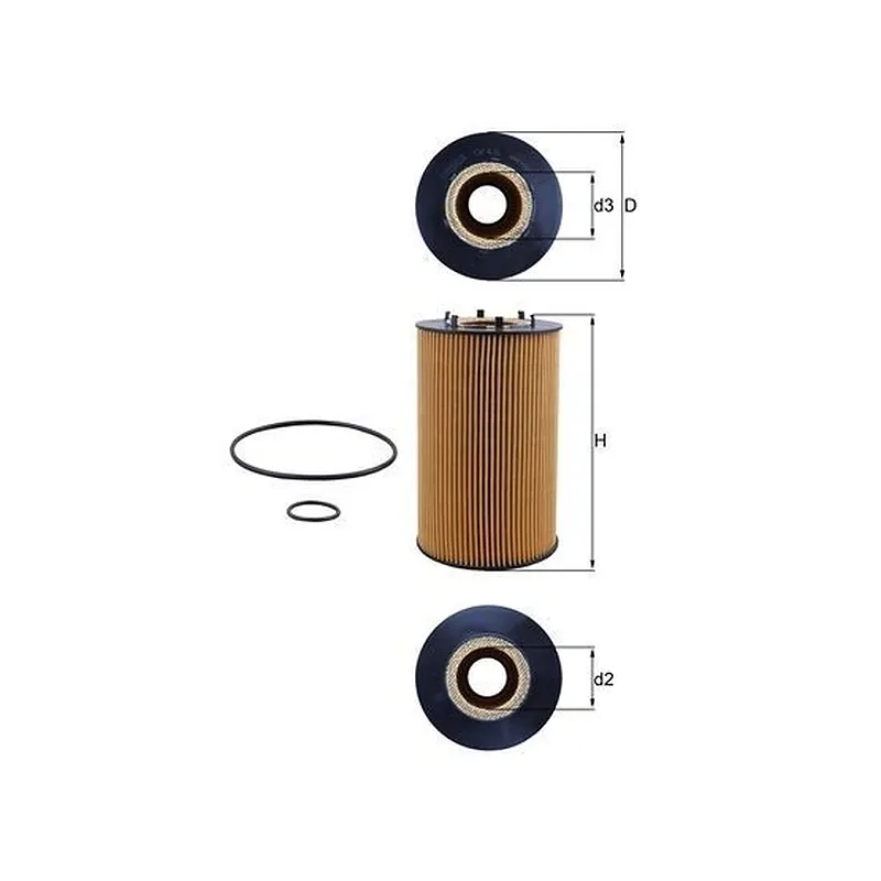 Yağ Filtresi MAHLE OX 435D – MAN TGA / TGS / TGX