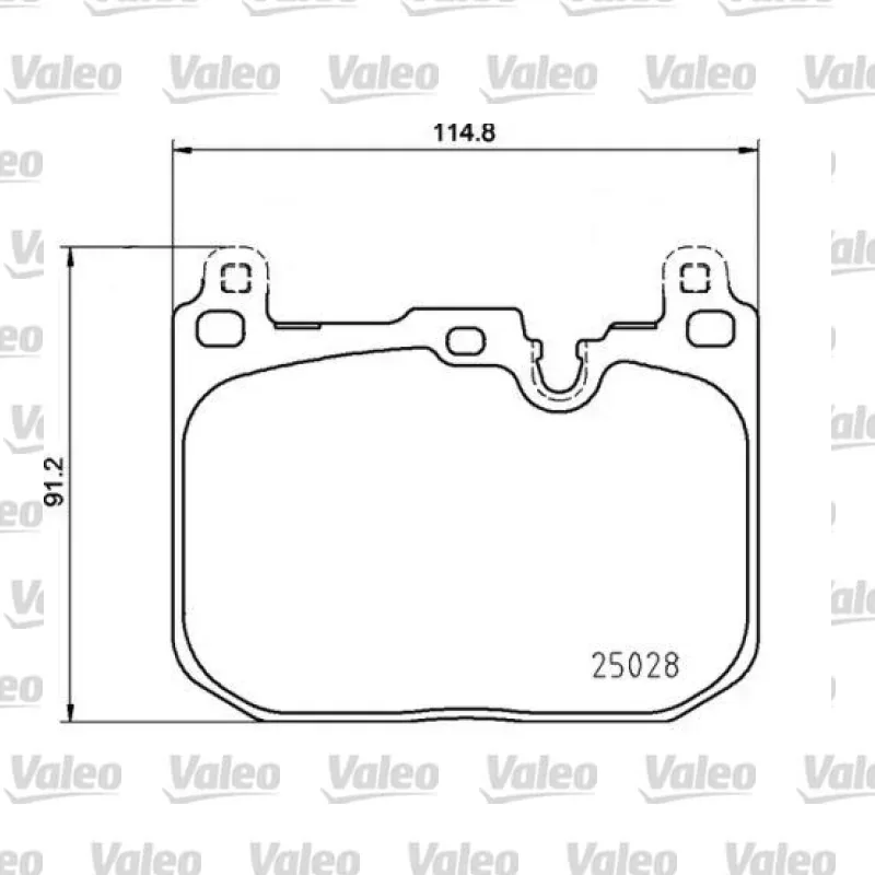 Fren Disk Balata Ön VALEO 670572 – BMW / MINI