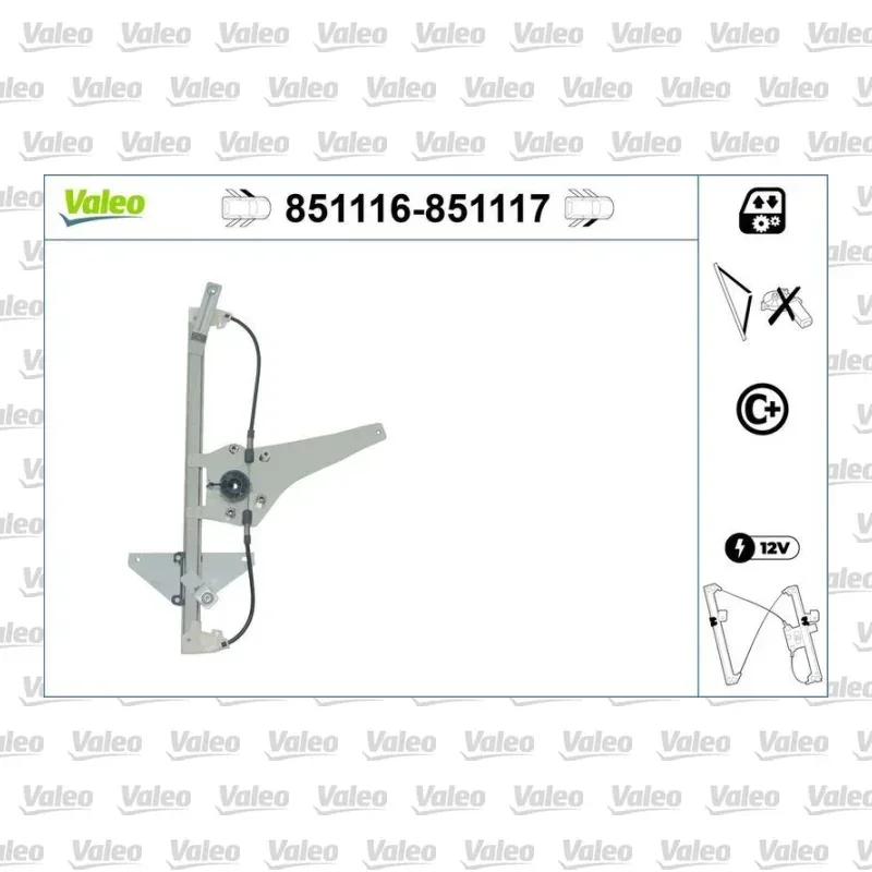Cam Krikosu Ön Sol VALEO 851116 – Peugeot 3008 / 5008
