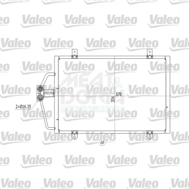 Klima Radyatörü VALEO 816912 – Renault Megane / Scenic