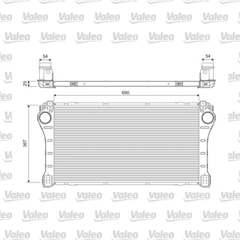 Turbo Radyatörü VALEO 818375 – Toyota Auris 2.0 D-4D / 2.2 D