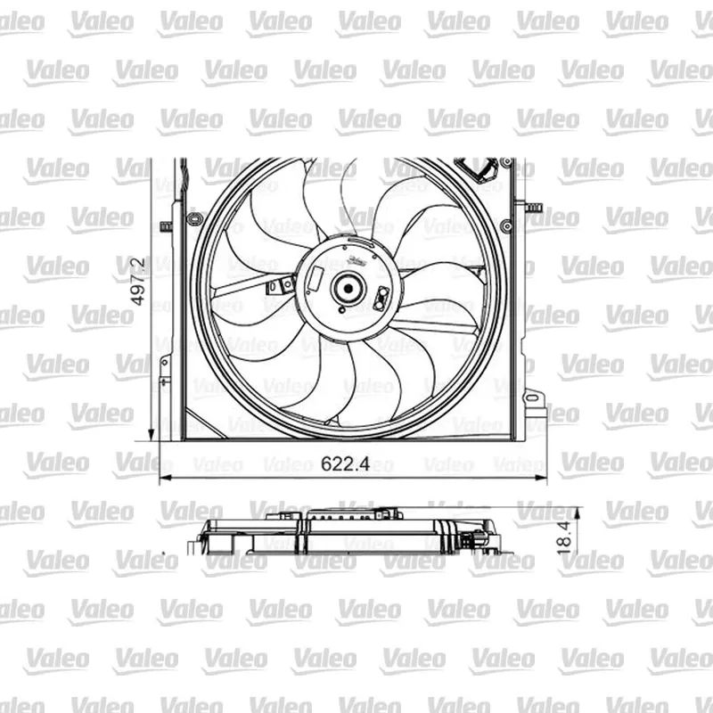Radyatör Fan ve Motoru VALEO 698582 – Renault / Nissan