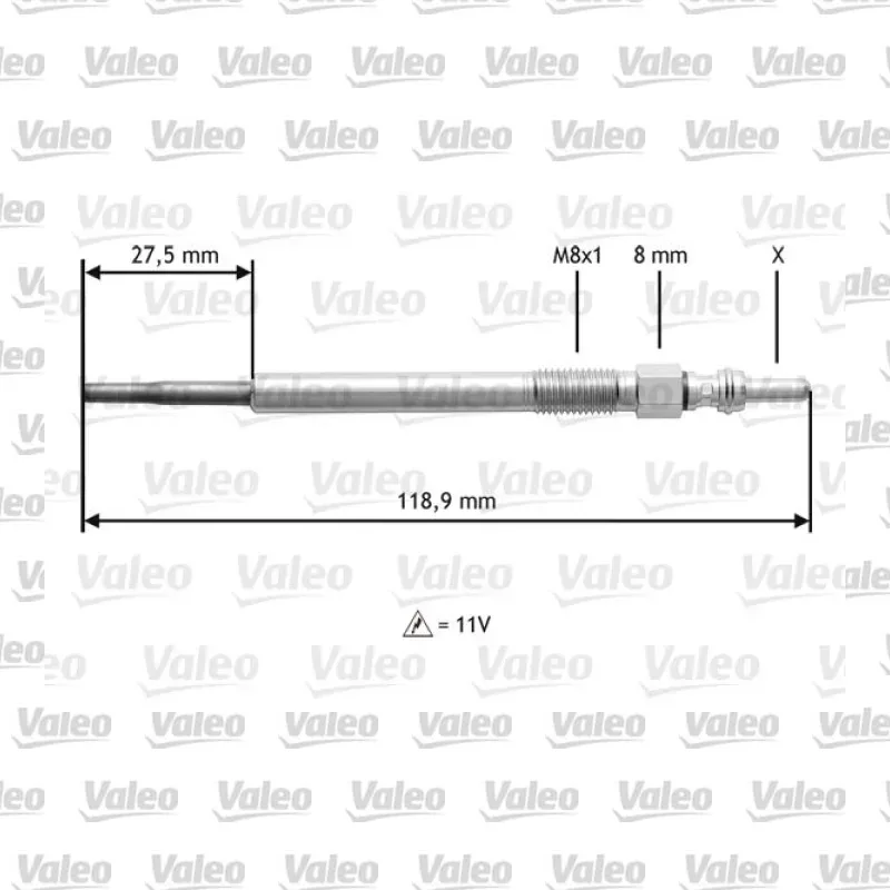 Isıtma Bujisi VALEO 345118 – Opel / Fiat