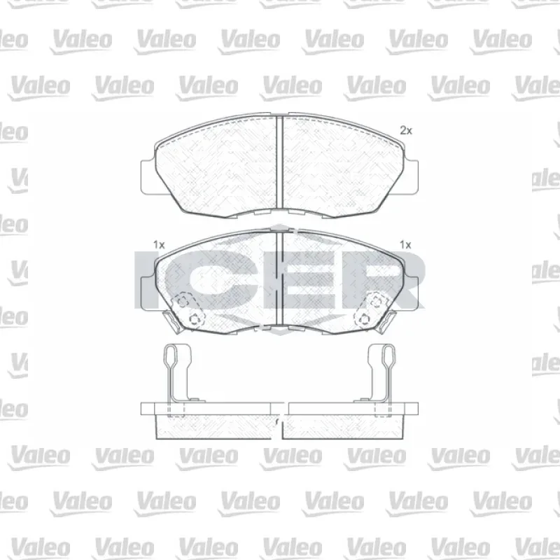 Fren Disk Balata Ön VALEO 671960 – Honda Accord