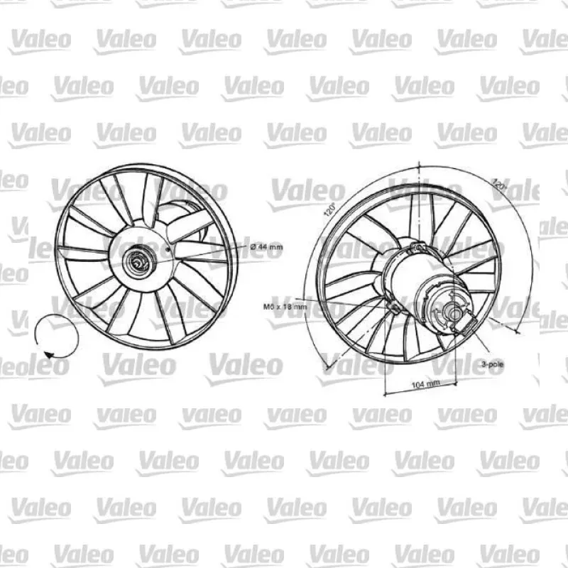 Radyatör Fan ve Motoru VALEO 696039 – Volkswagen / Seat