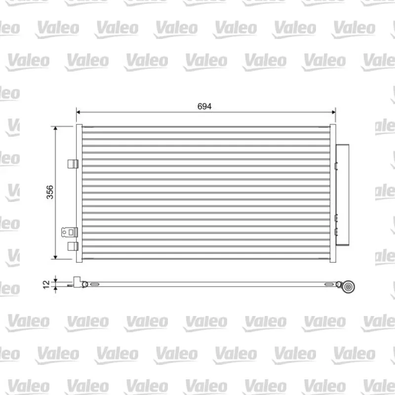 Klima Radyatörü VALEO 822638 – Fiat / Jeep