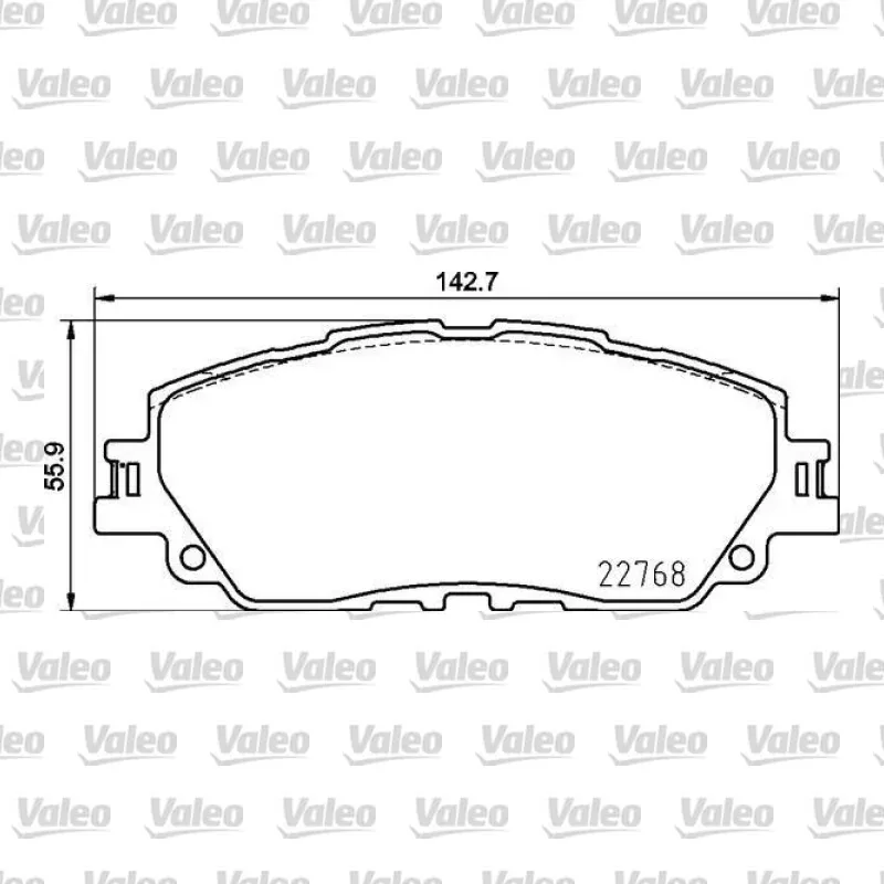 Fren Disk Balata Ön VALEO 671720 – Toyota Corolla / RAV4