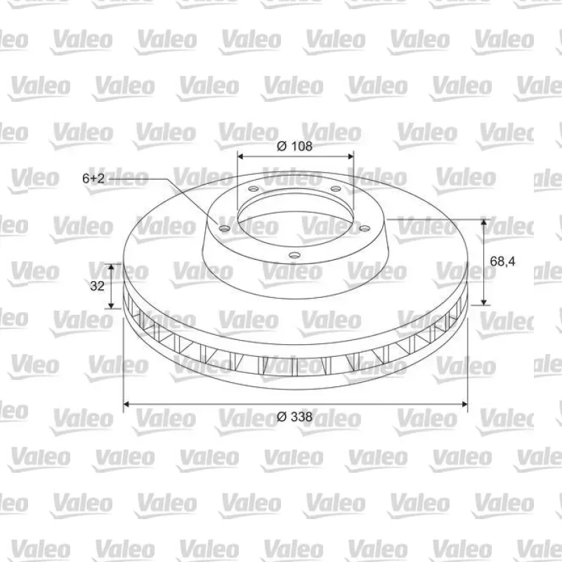Fren Disk Ayna Ön Sağ ve Sol VALEO 185814 – Toyota Land Cruiser