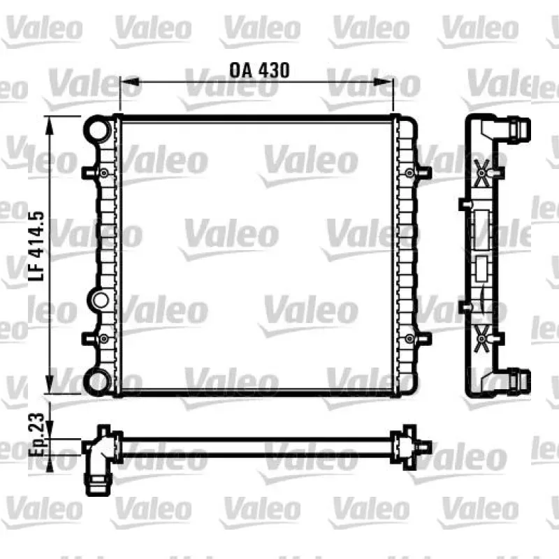 Su Radyatörü VALEO 731607