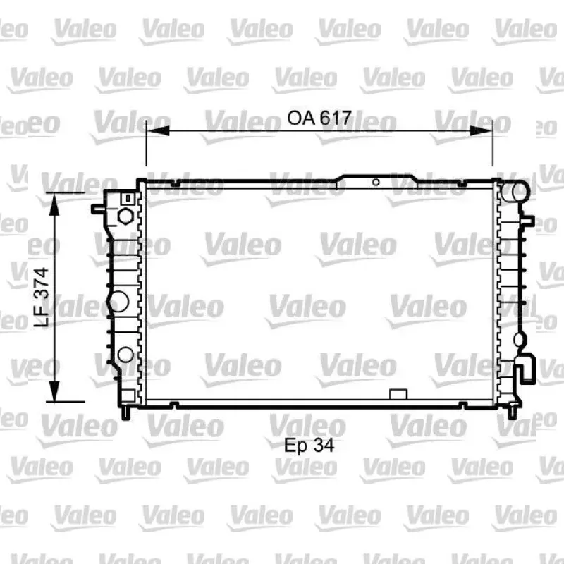 Opel Vectra 2.5 V6 Su Radyatörü – VALEO 734604