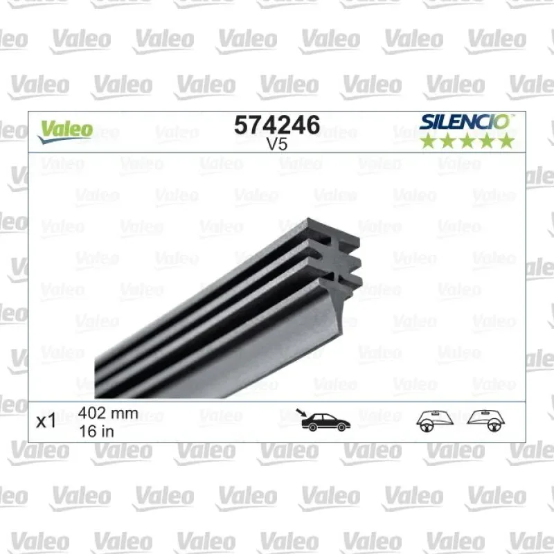 Silecek Süpürgesi Arka 400 mm - 16 inç VALEO 574246