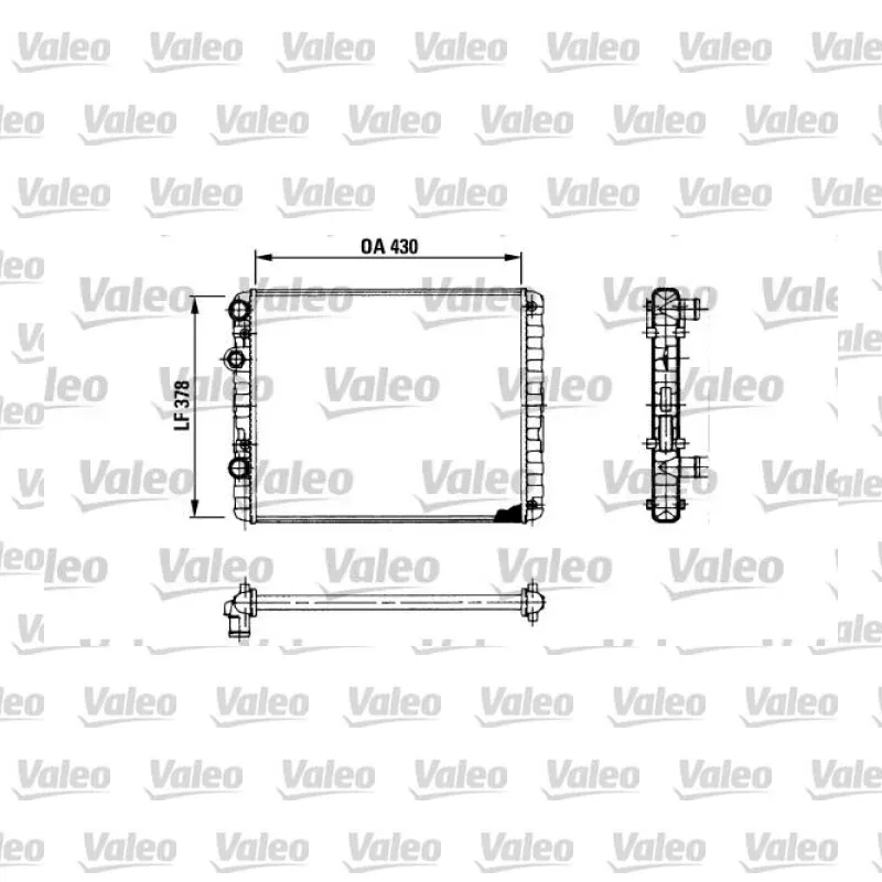 Su Radyatörü VALEO 730956 – Volkswagen / Seat