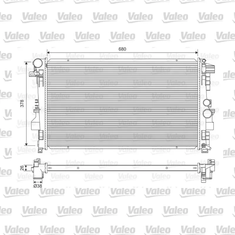 Su Radyatörü VALEO 734887 – Mercedes-Benz Vito / Viano