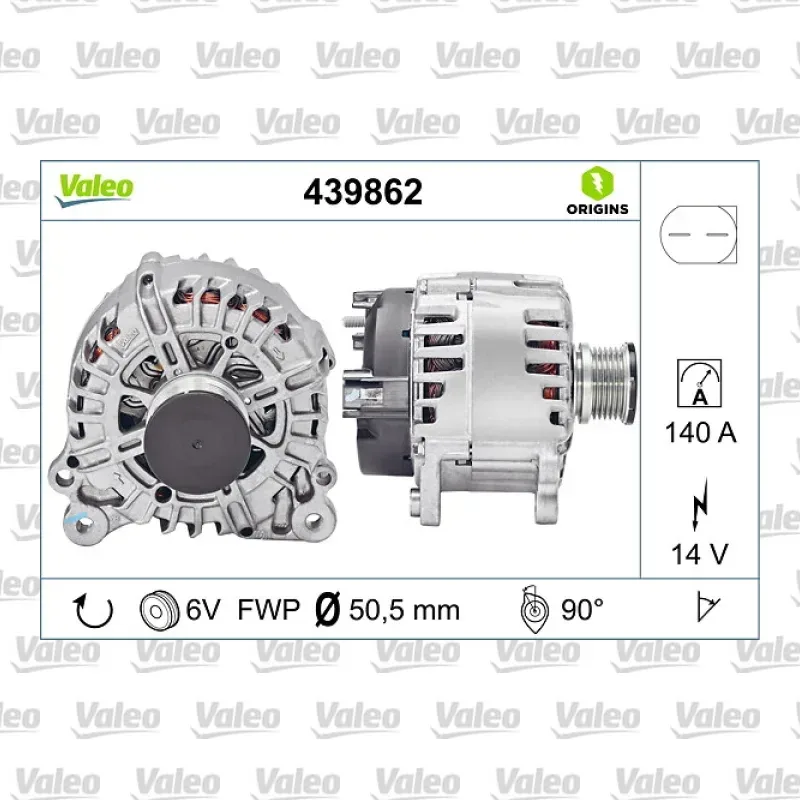 Volkswagen Amarok 2.0 BiTDI Alternatör – VALEO 439862