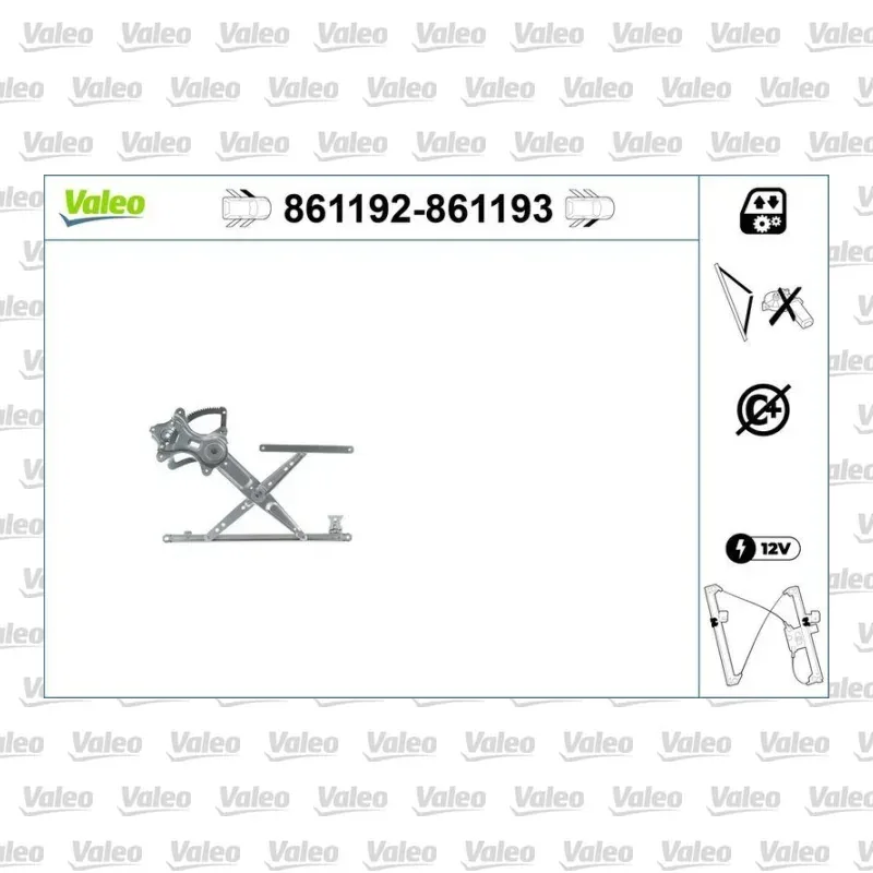 Cam Krikosu Ön Sağ VALEO 861193 – Mitsubishi Colt
