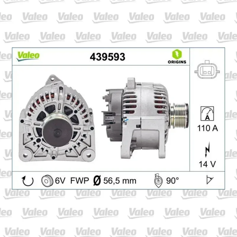 Alternatör VALEO 439593 – Renault / Dacia
