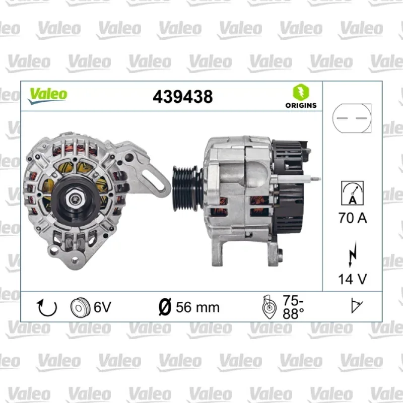 Alternatör VALEO 439438 – Seat Ibiza / Cordoba