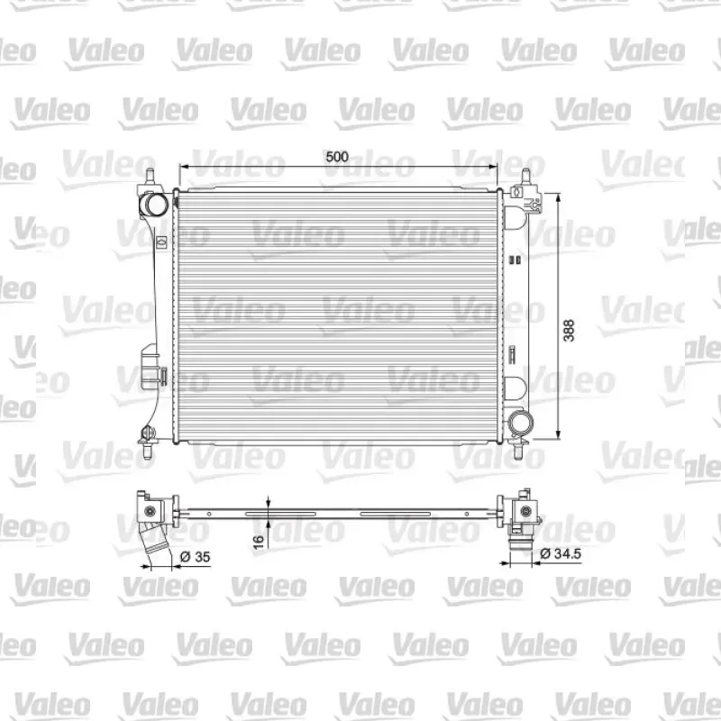 Su Radyatörü VALEO 701729 – Hyundai i20