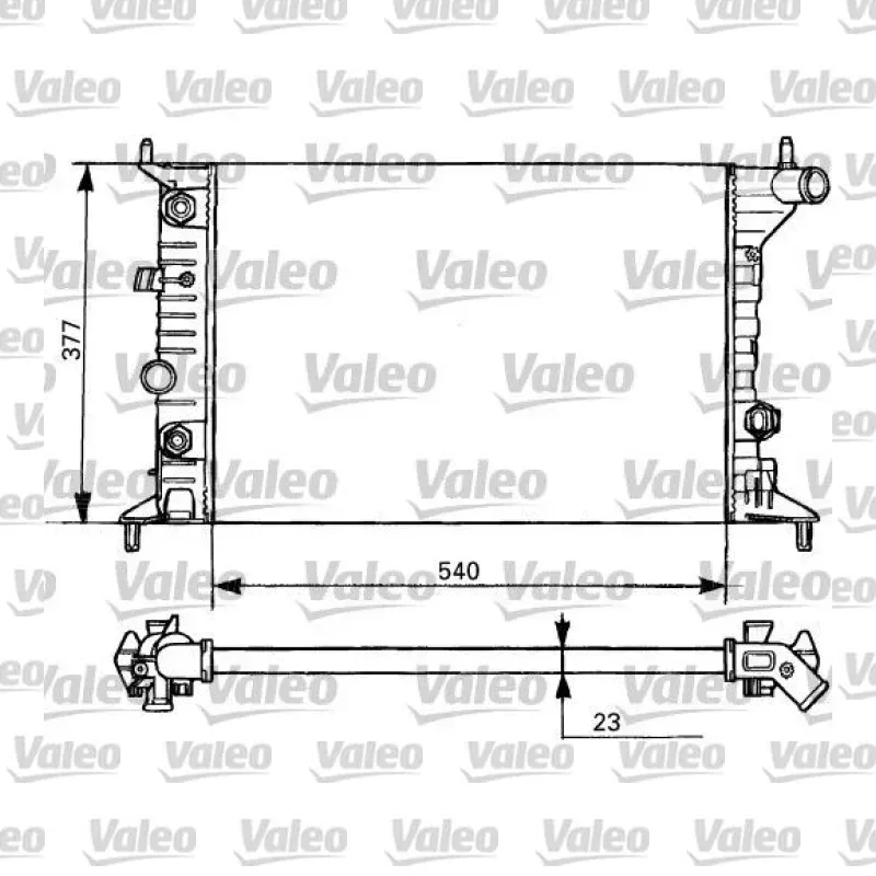 Su Radyatörü VALEO 731393 – Opel Vectra